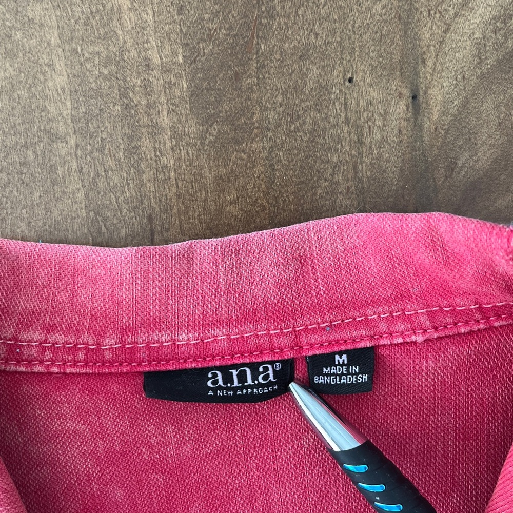 Distressed Faded Red Jean Jacket - Picture 2 of 11